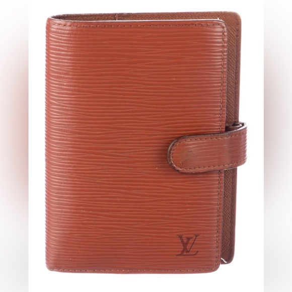 Rust  Louis Vuitton vintage small ring Agenda Cover w/ bonus 2024 cal - Picture 1 of 11